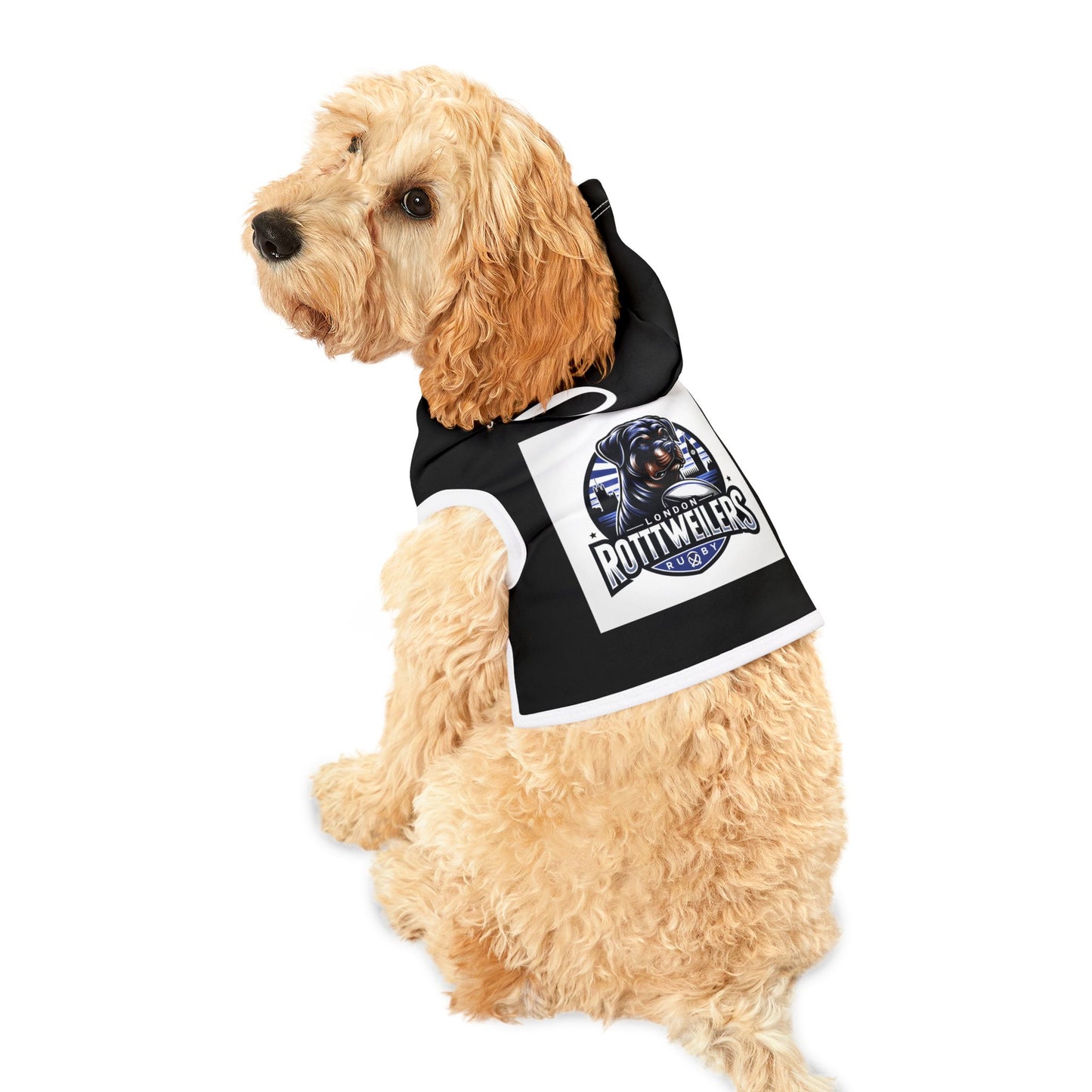 Rugby Johnny Woofinson Dog Hoodie