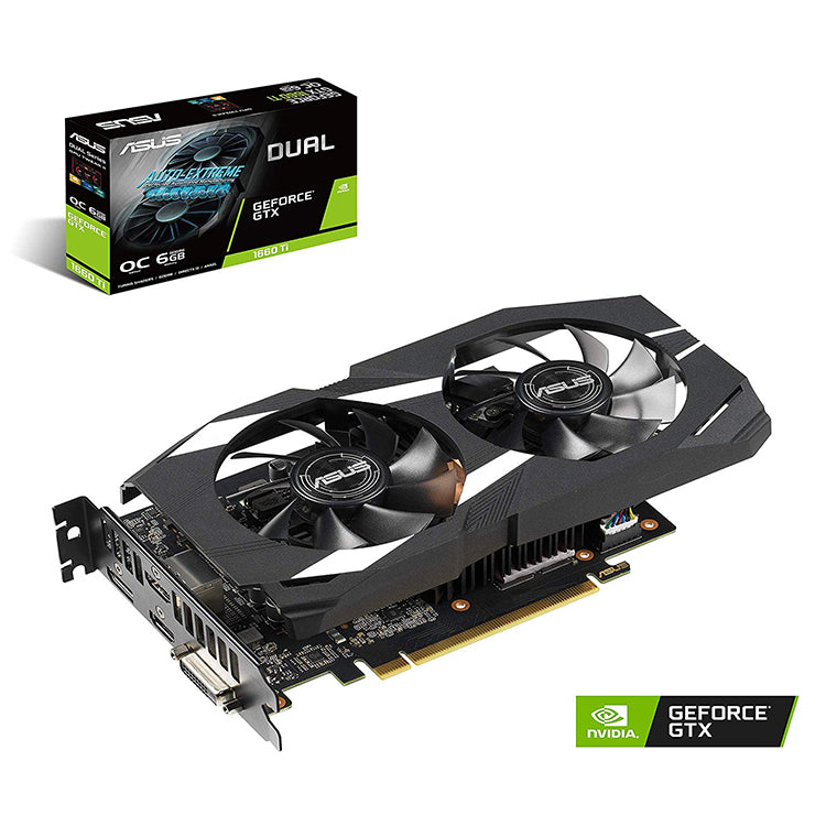 ASUS NVIDIA DUAL-GTX1660TI-O6G Graphics Card (Used)