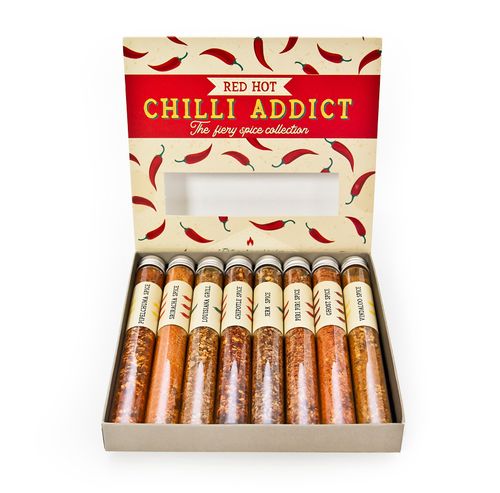 Selection of 8 Global Chili Spices